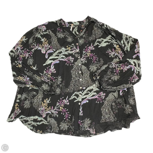 Top Long Sleeve By Free People In Multi-colored, Size: S