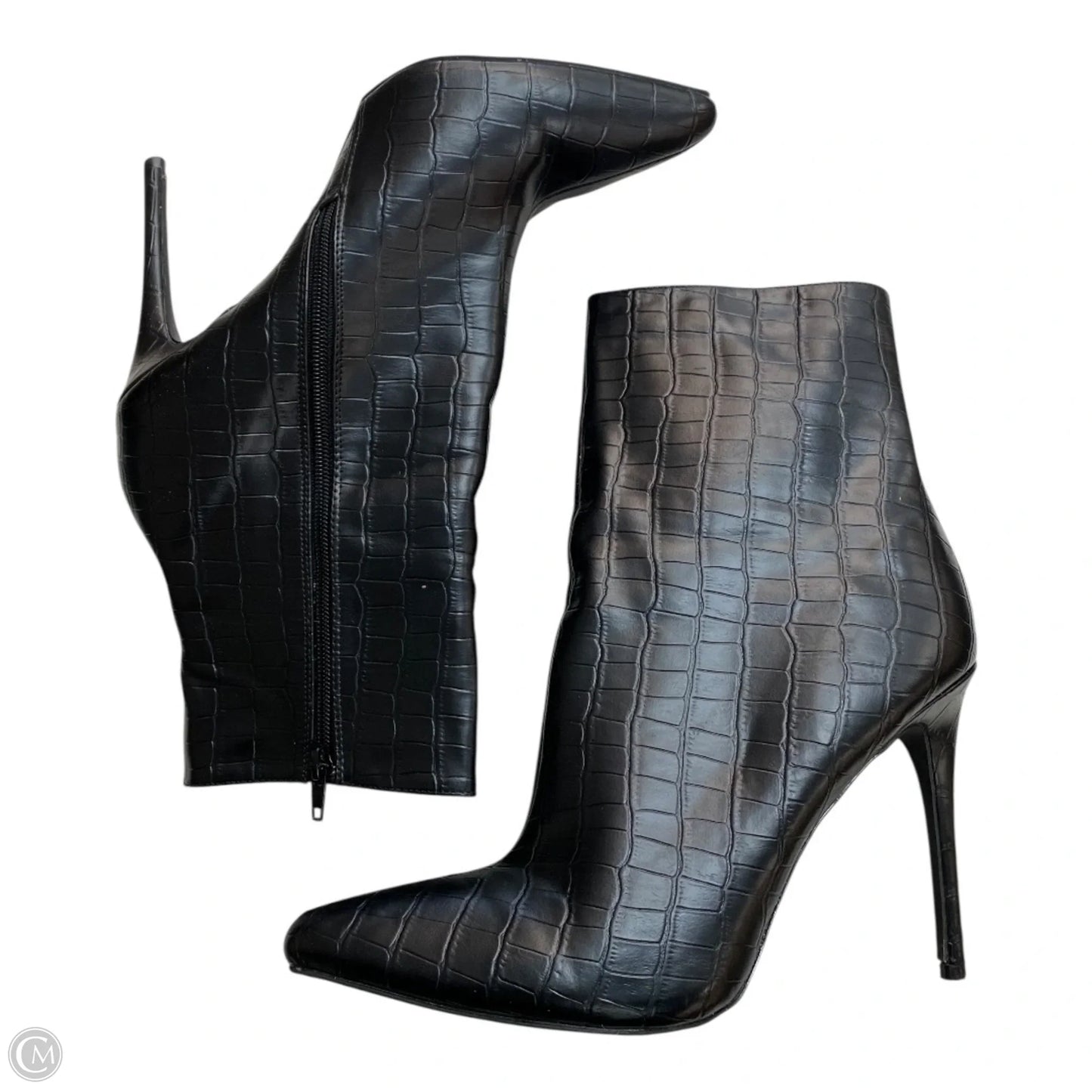 Boots Ankle Heels By Fashion Nova In Black, Size: 11