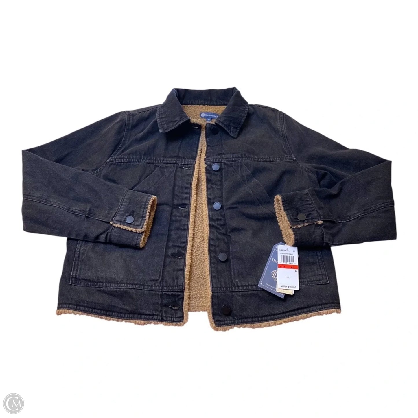 Jacket Denim By Democracy In Black, Size: Xs