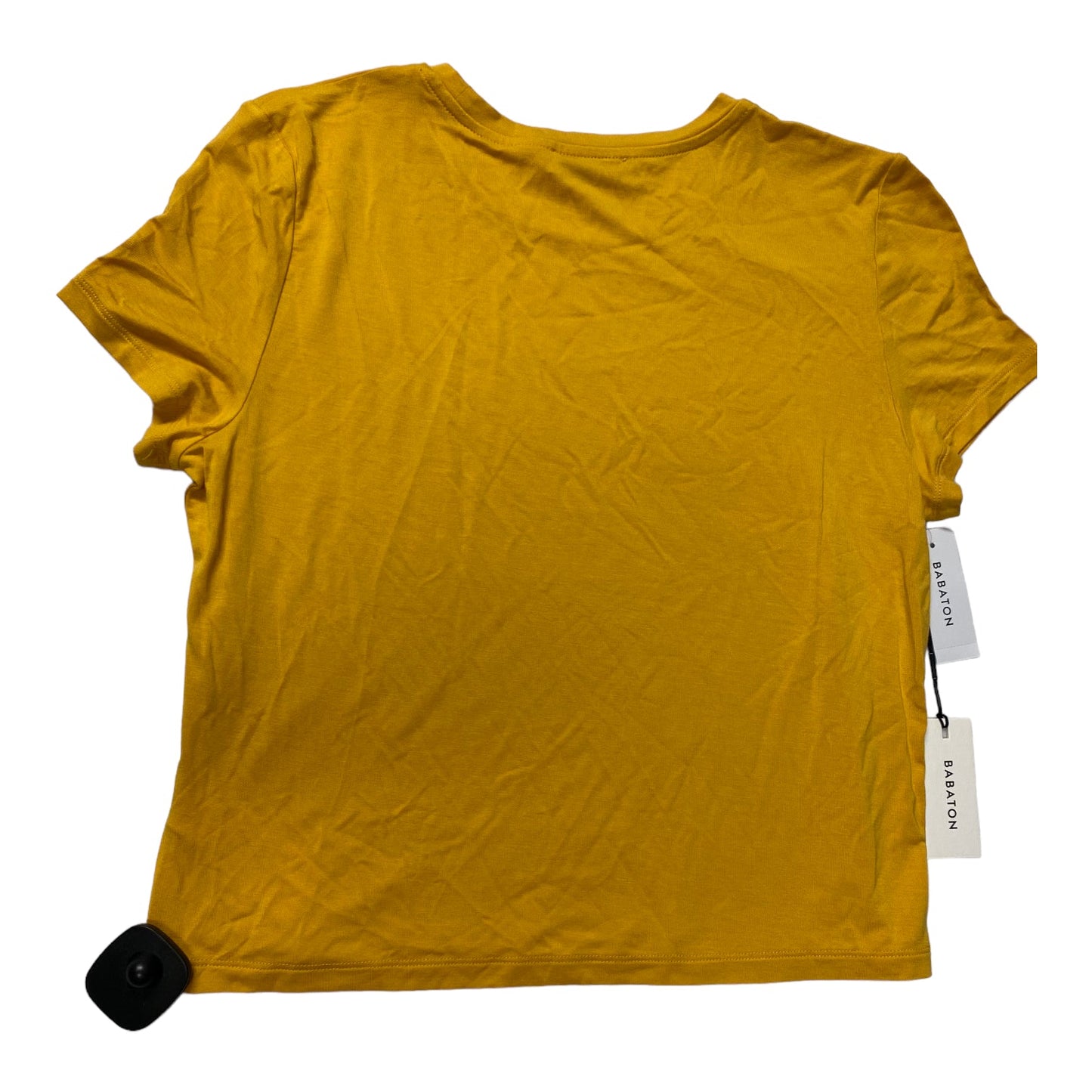 Yellow Top Short Sleeve Basic Babaton, Size M