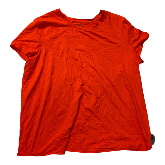Red Athletic Top Short Sleeve Athleta, Size 1x