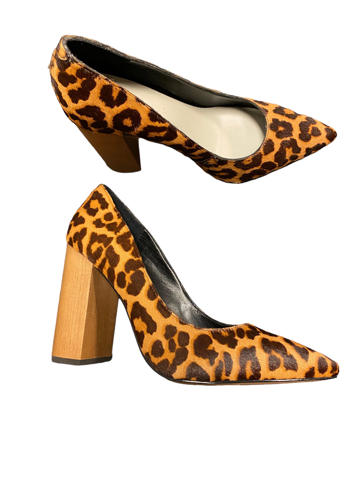 Animal Print Shoes Heels Block 1.state, Size 7.5