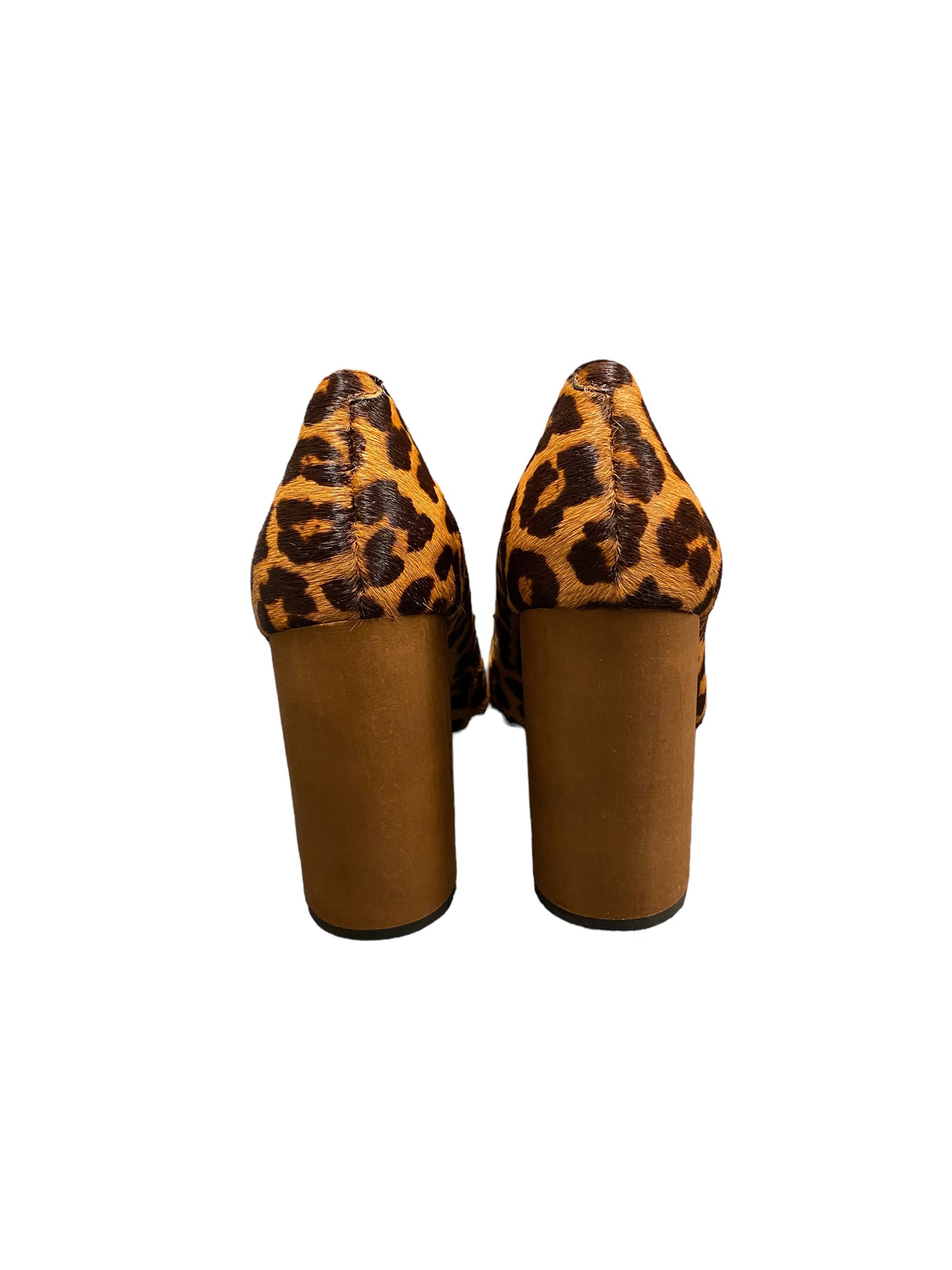 Animal Print Shoes Heels Block 1.state, Size 7.5