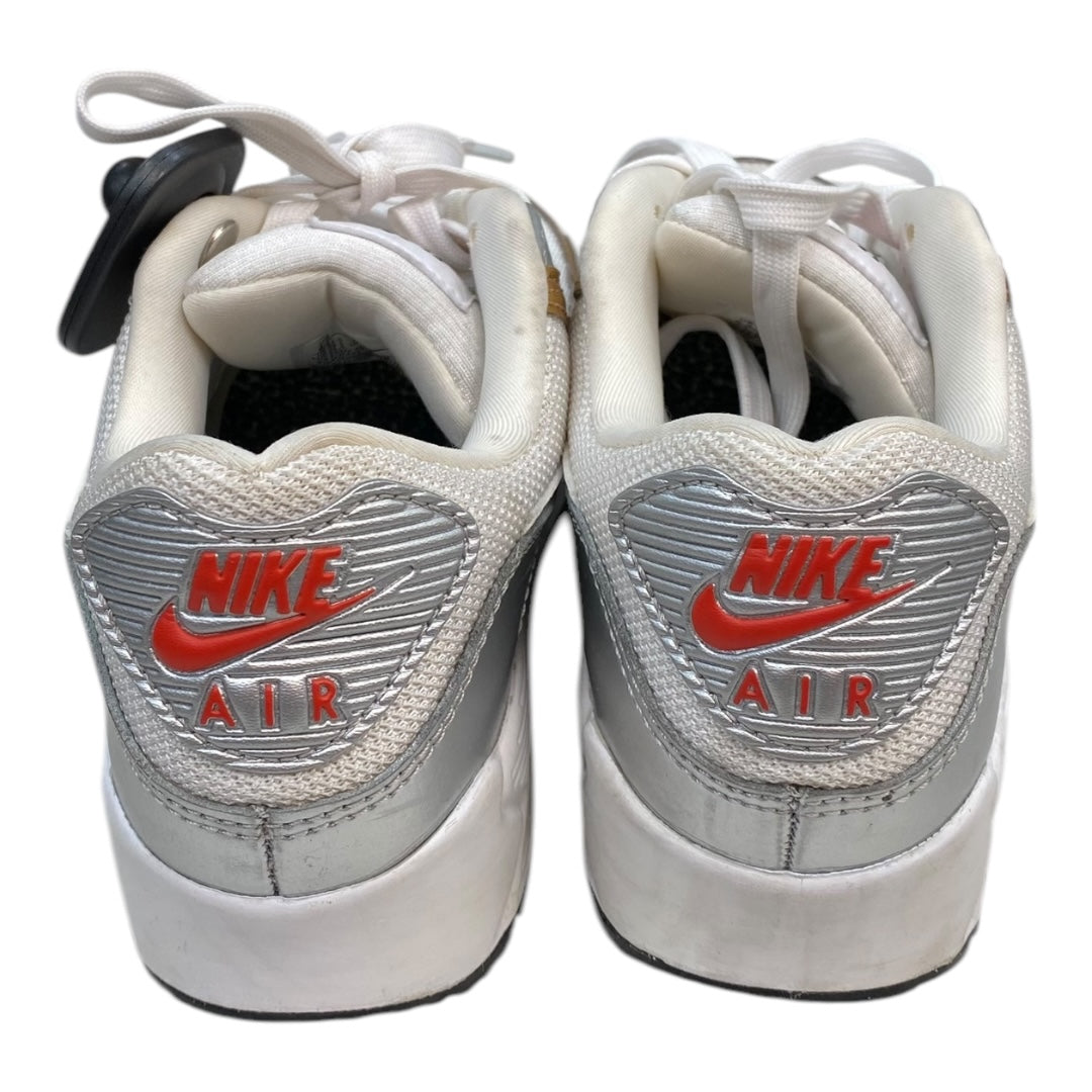 Shoes Athletic By Nike In Gold & White, Size: 6.5