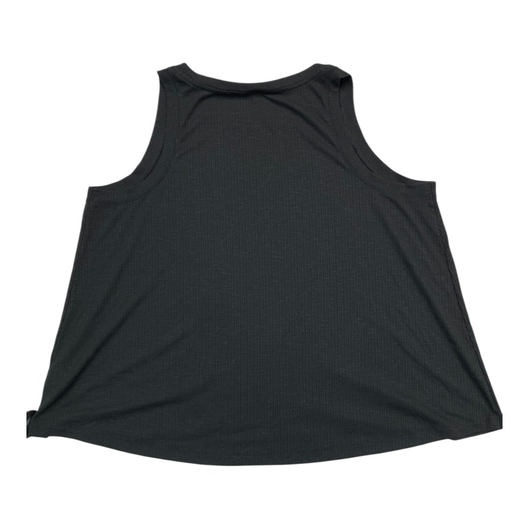 Top Sleeveless Basic By Time And Tru In Black, Size: L