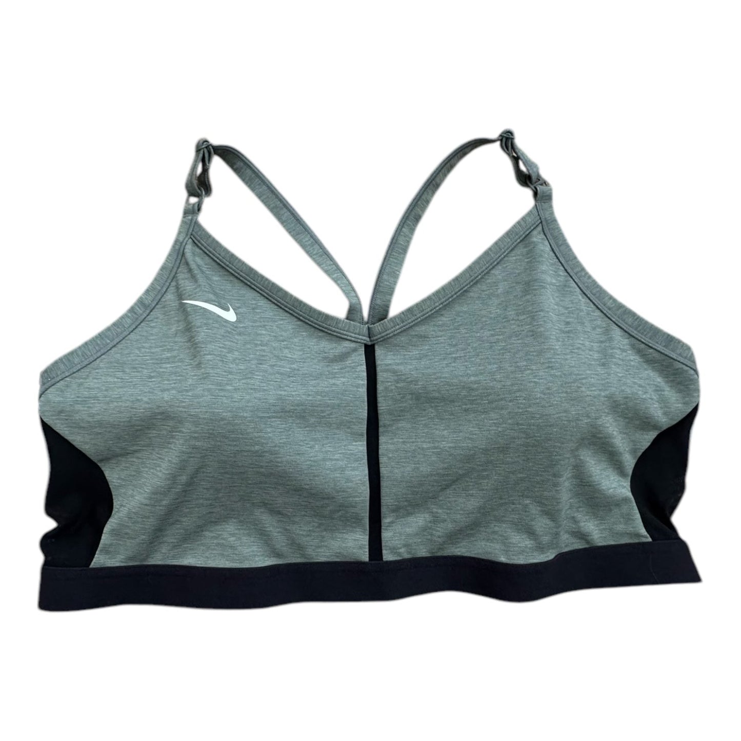 Athletic Bra By Nike In Black & Grey, Size: 3x