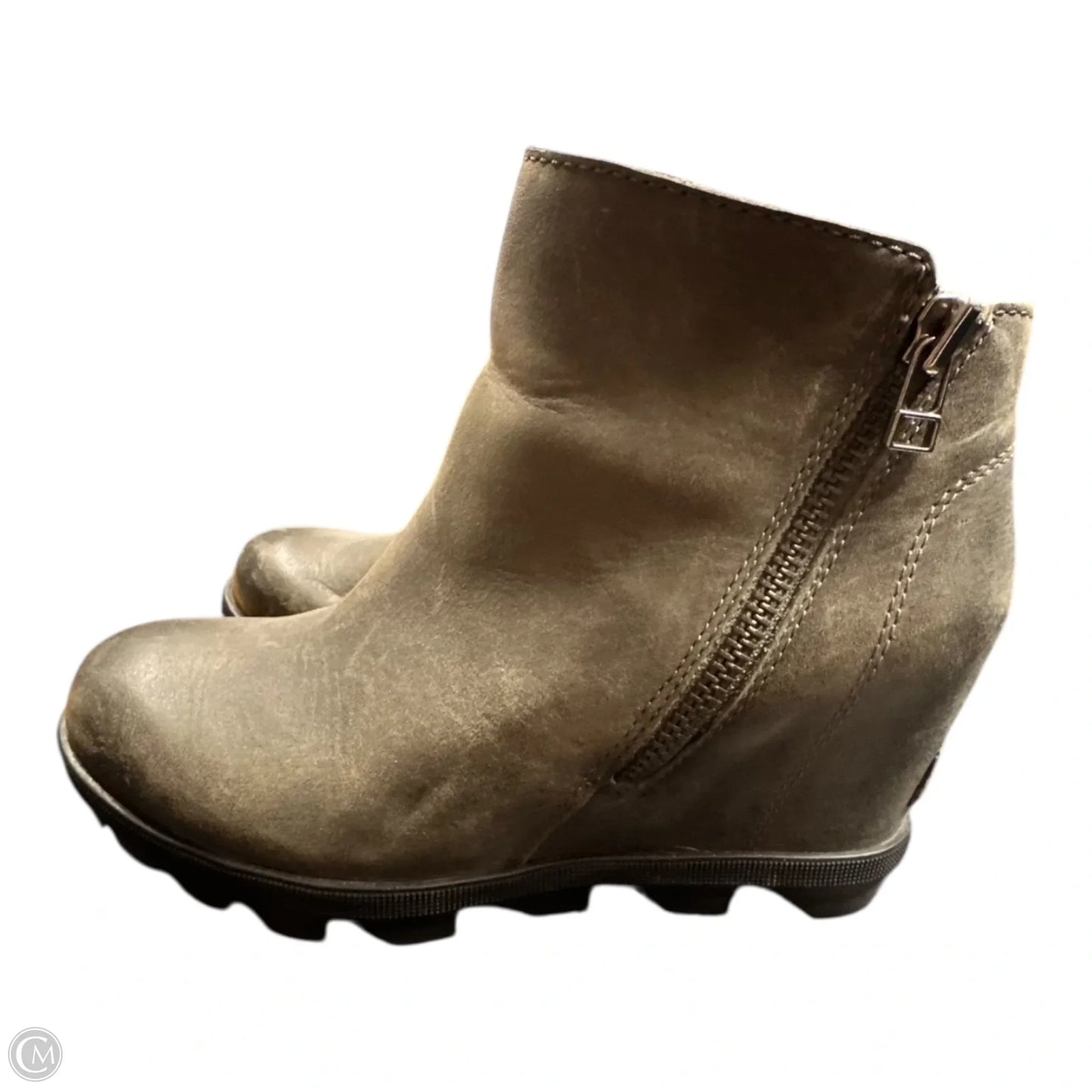 Boots Designer By Sorel In Grey, Size: 6.5