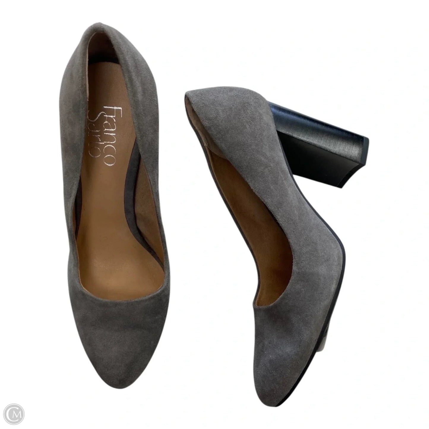 Shoes Heels Block By Franco Sarto In Grey, Size: 6.5
