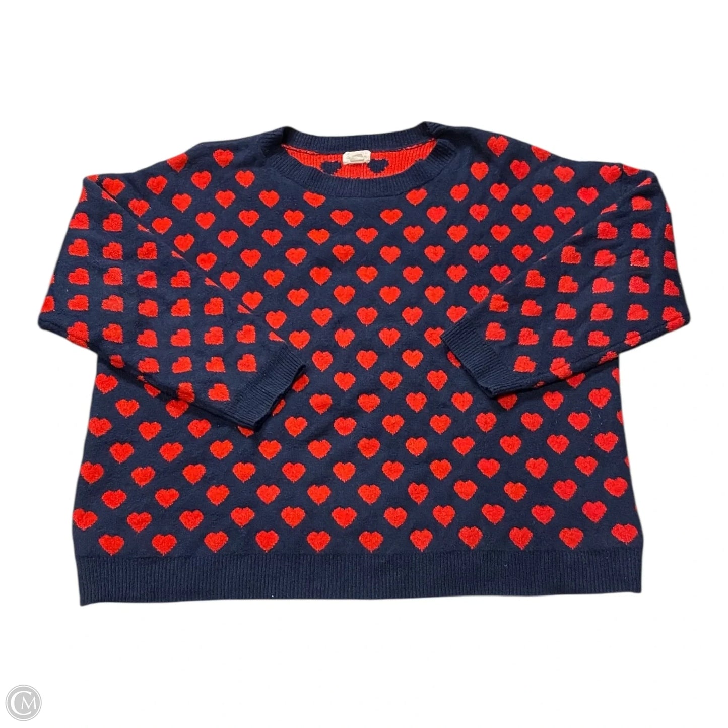 Sweater By Caslon In Blue & Red, Size: 3x