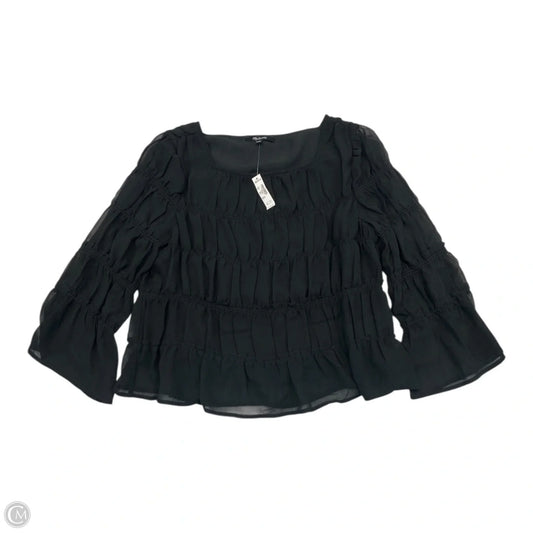 Top Long Sleeve By Madewell In Black, Size: S
