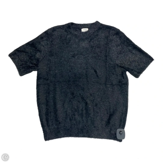 Sweater Short Sleeve By J. Crew In Black, Size: M