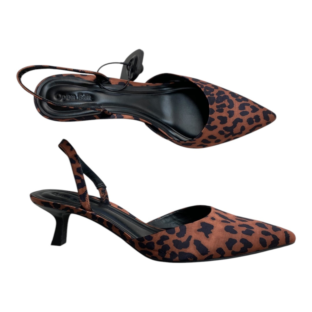 Shoes Heels Kitten By Open Edit In Animal Print, Size: 9