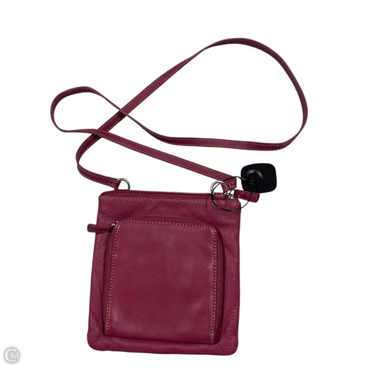 Handbag Leather By Fossil, Size: Small