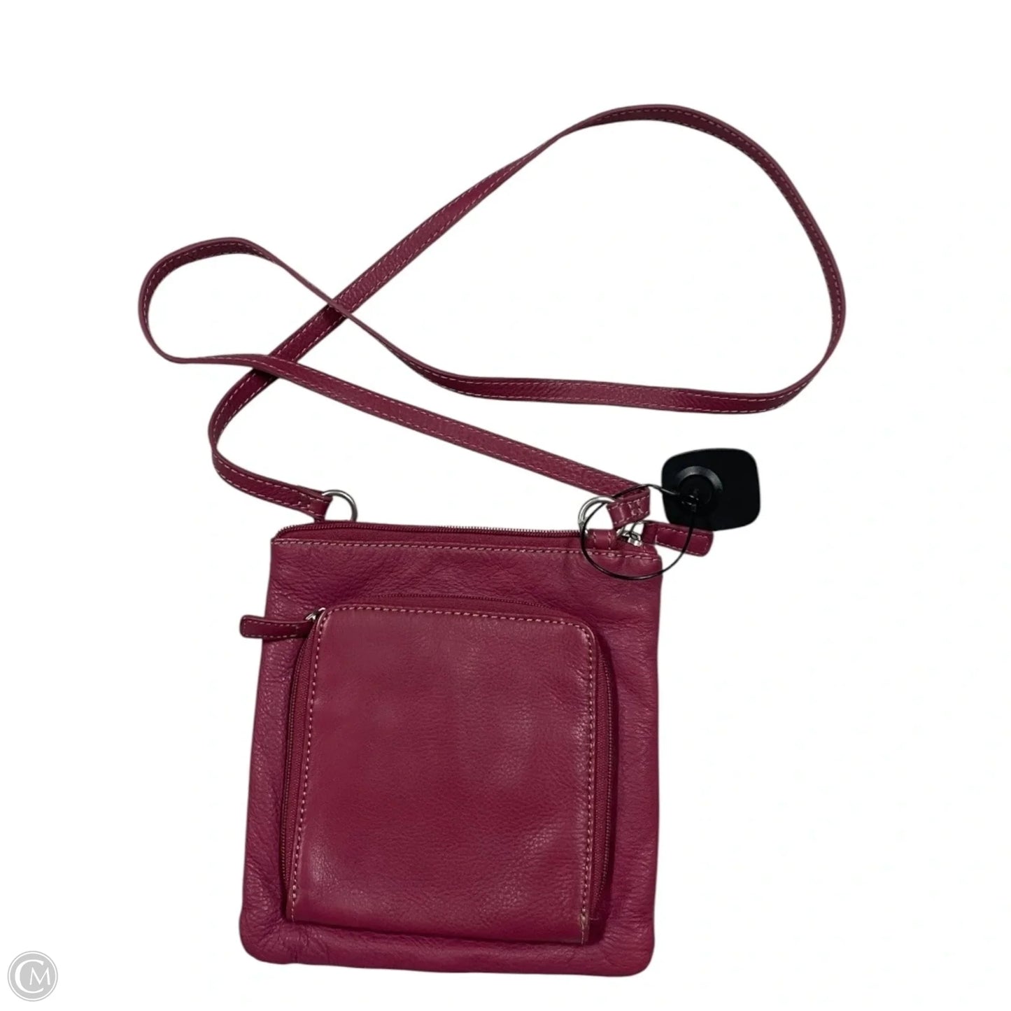 Handbag Leather By Fossil, Size: Small