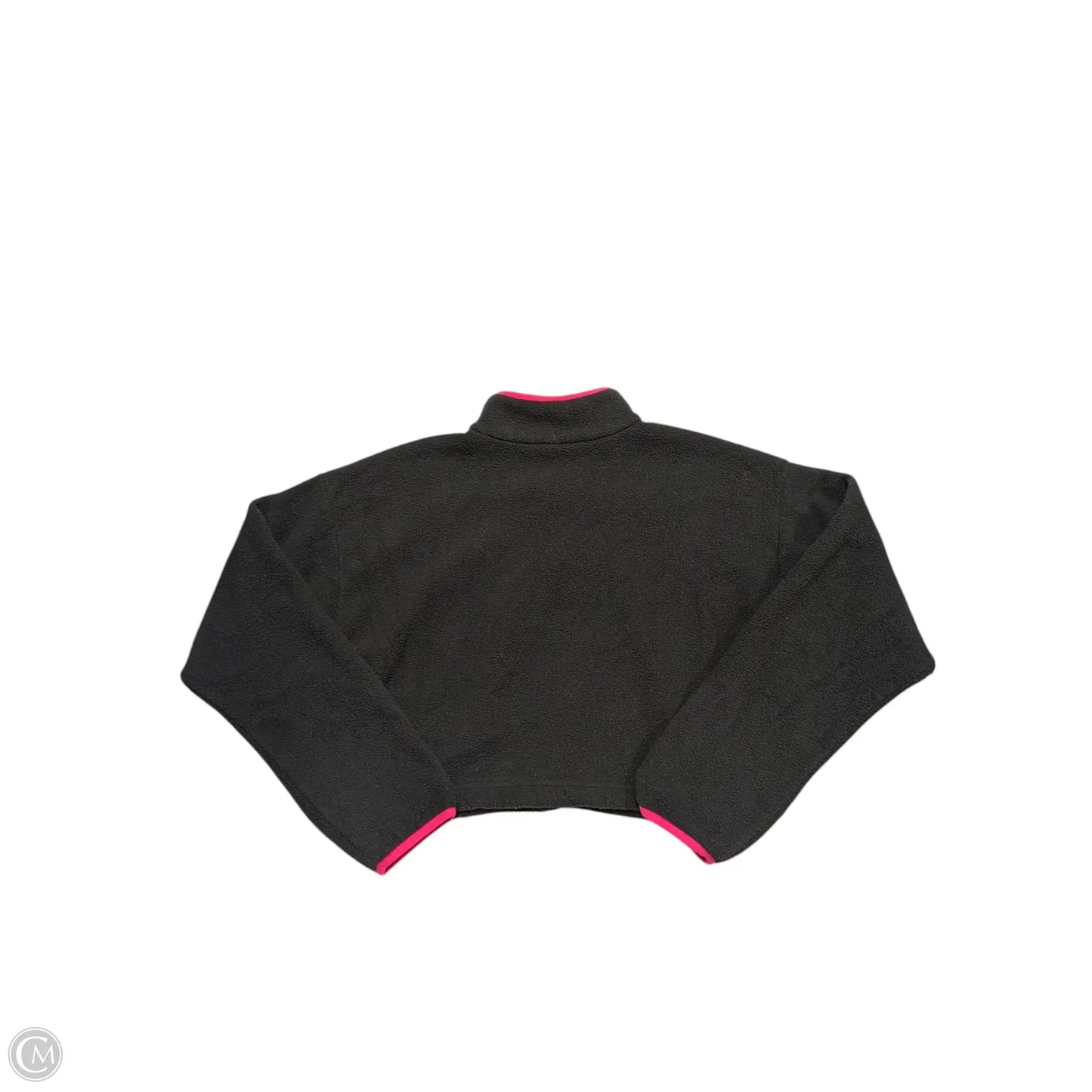 Athletic Jacket By Adidas In Black & Pink, Size: L