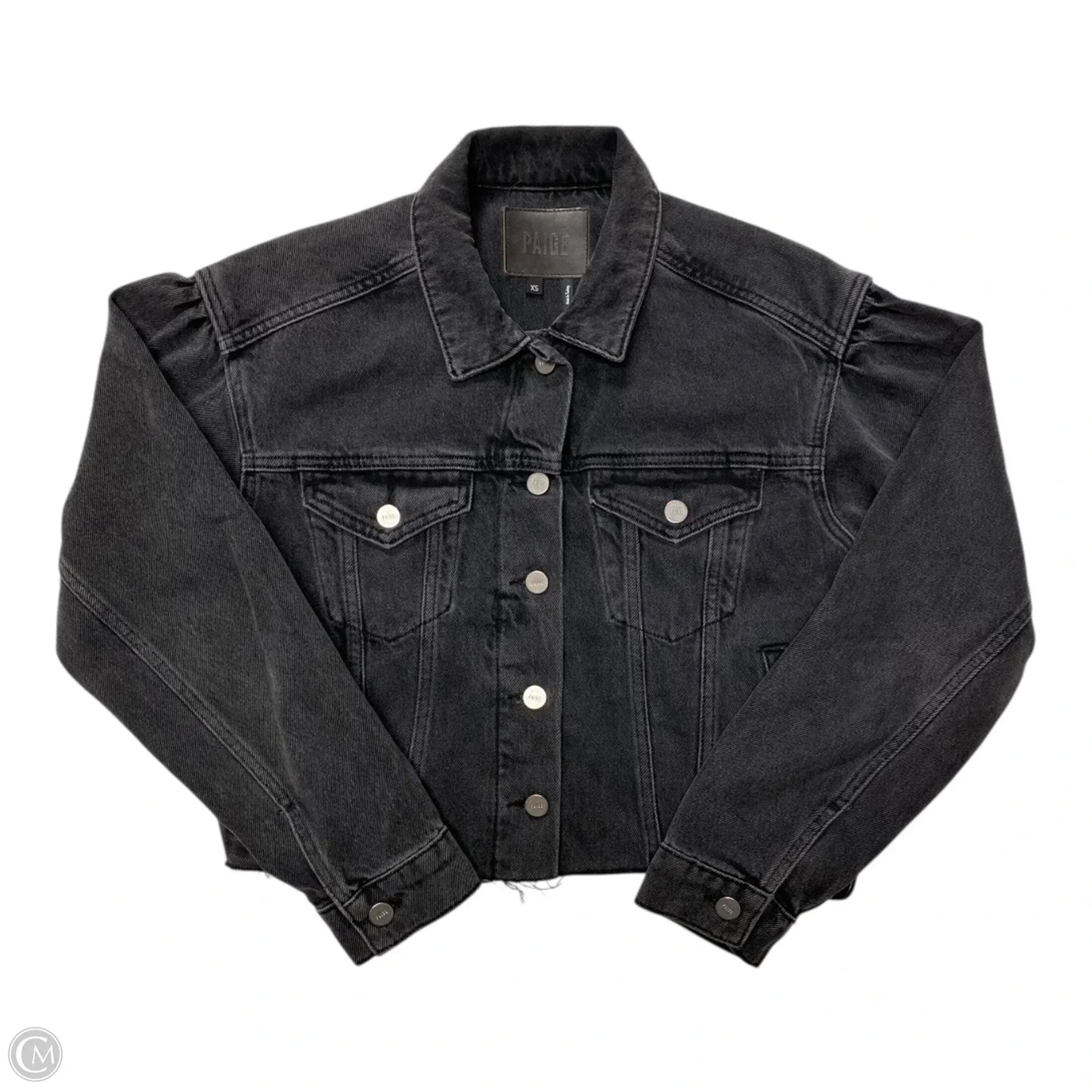 Jacket Denim By Paige In Grey, Size: Xs