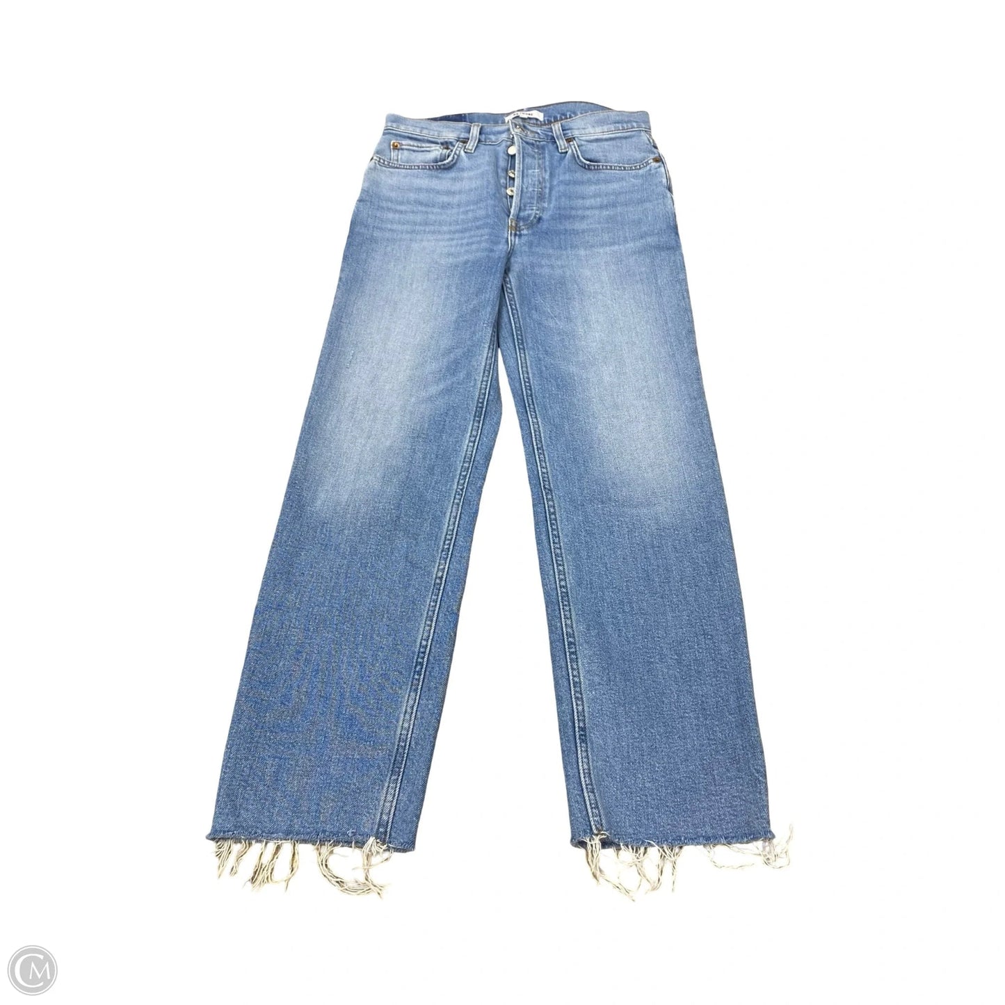 Jeans Straight By Re/Done In Blue Denim, Size: 4