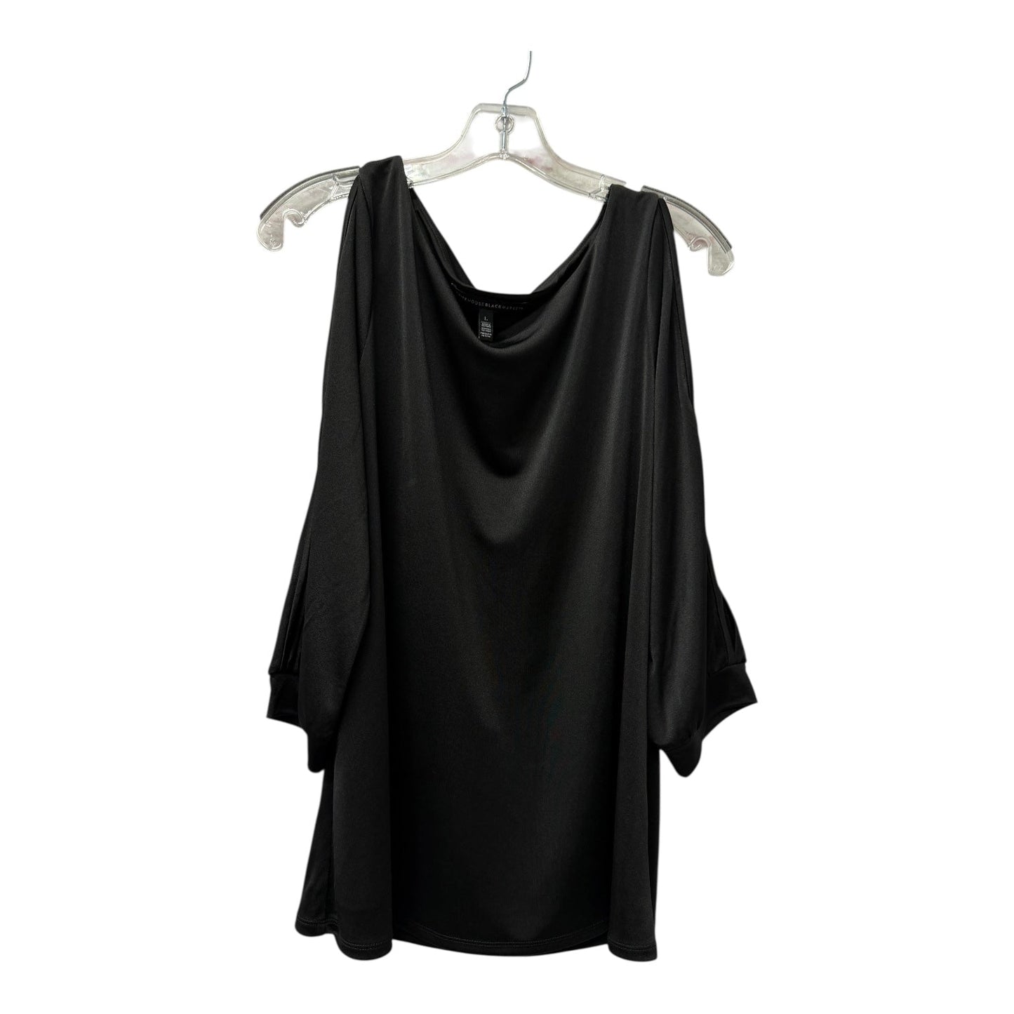 Top 3/4 Sleeve By White House Black Market In Black, Size:L