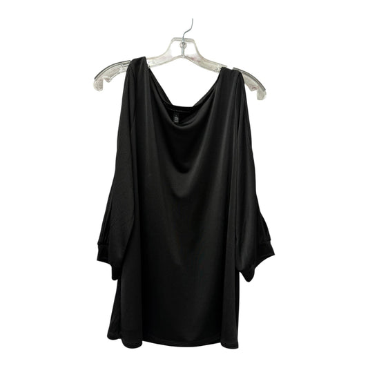 Top 3/4 Sleeve By White House Black Market In Black, Size:L
