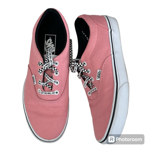 Pink Shoes Sneakers Vans, Size 9.5