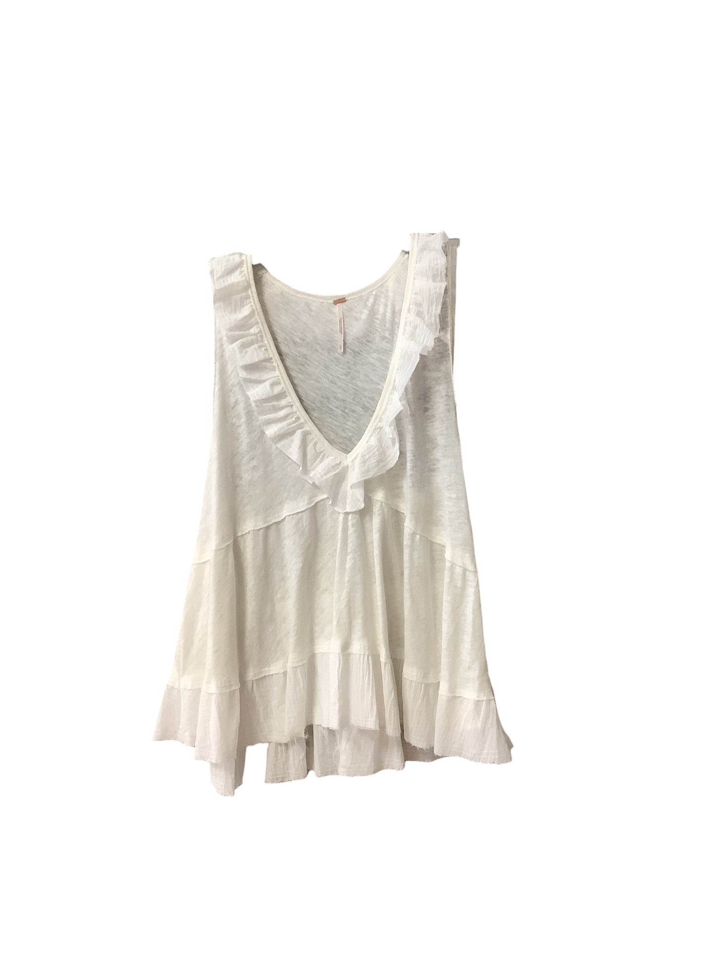 White Top Sleeveless Free People, Size S