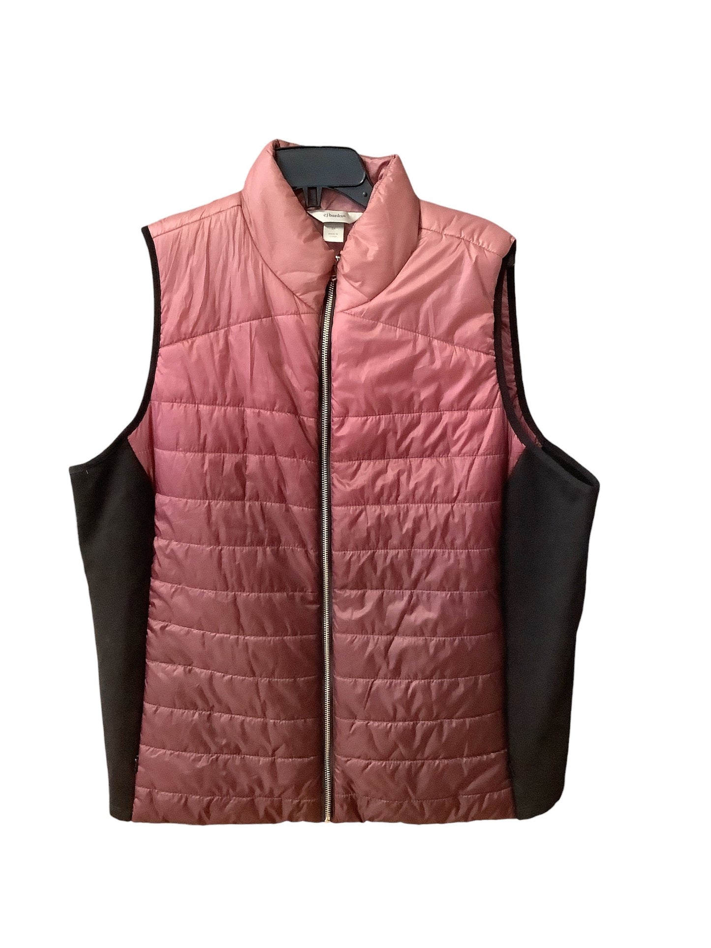 Vest Puffer & Quilted By Cj Banks In Pink, Size: 22