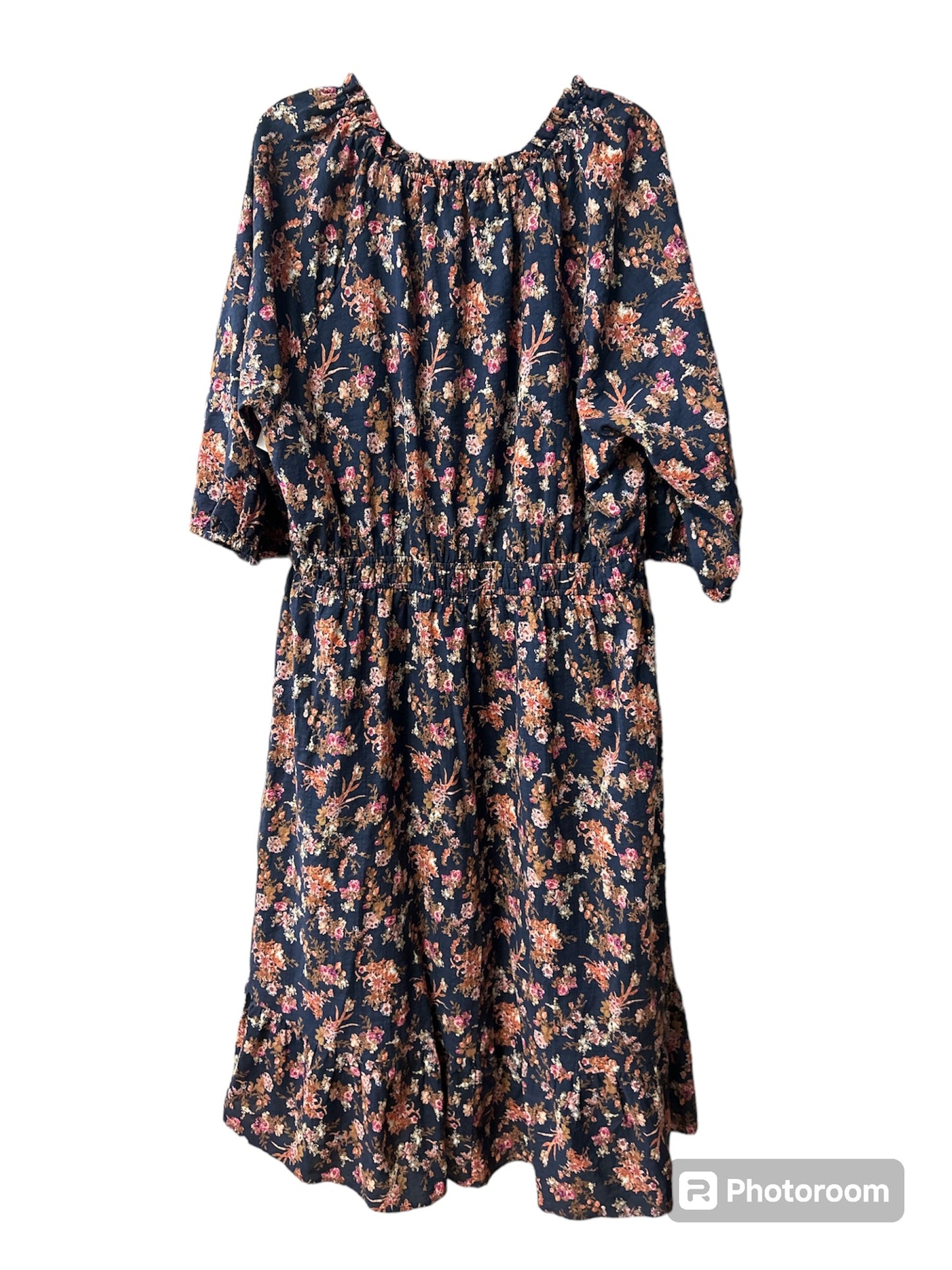 Floral Print Dress Designer Frye, Size 2x