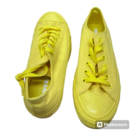 Yellow Shoes Sneakers Converse, Size 8