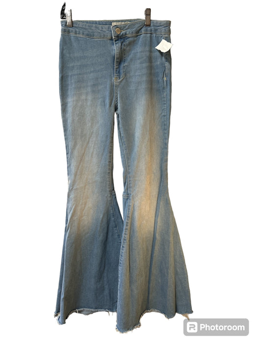 Blue Denim Jeans Flared Free People, Size 4