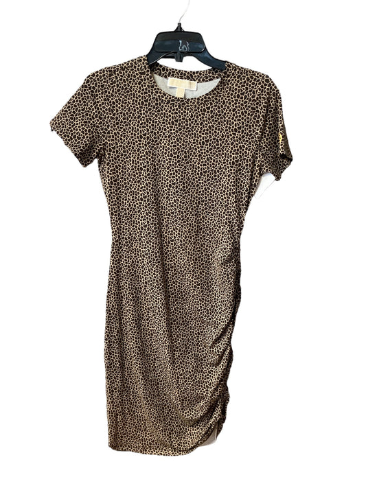 Animal Print Dress Designer Michael By Michael Kors, Size Xs