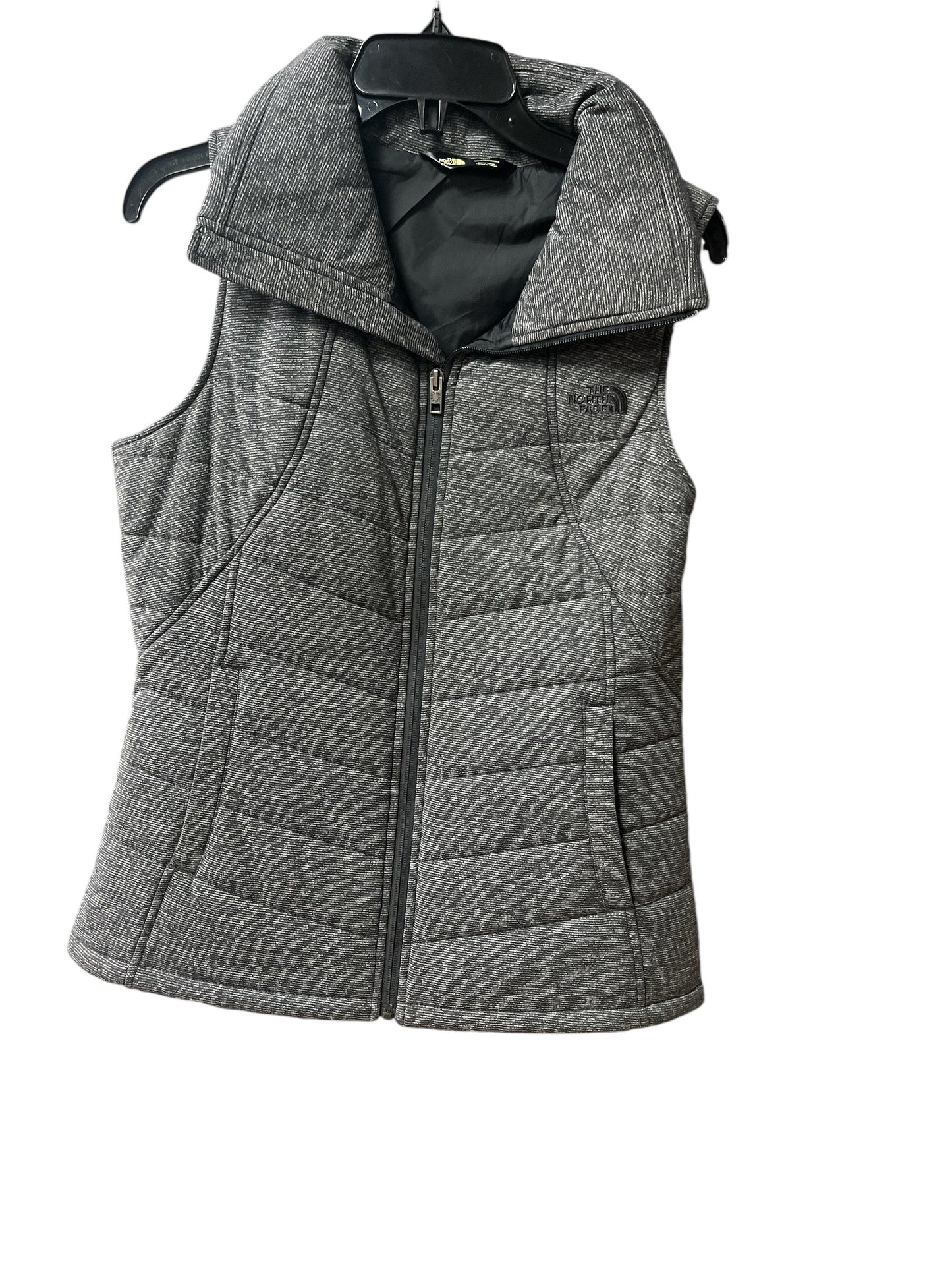 Vest Puffer & Quilted By The North Face In Grey, Size: M