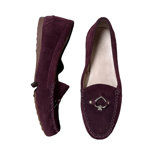 Shoes Flats By Kate Spade In Maroon, Size: 8.5