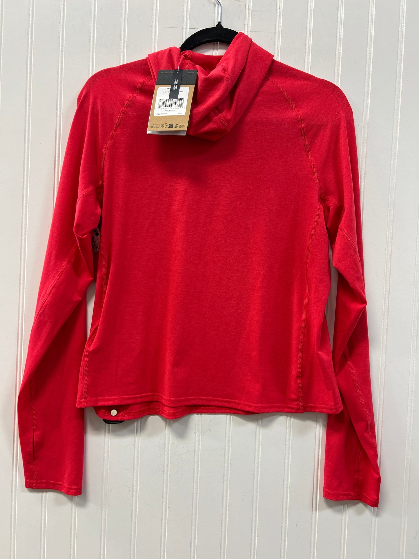 Athletic Top Ls Hoodie By The North Face In Pink, Size:M