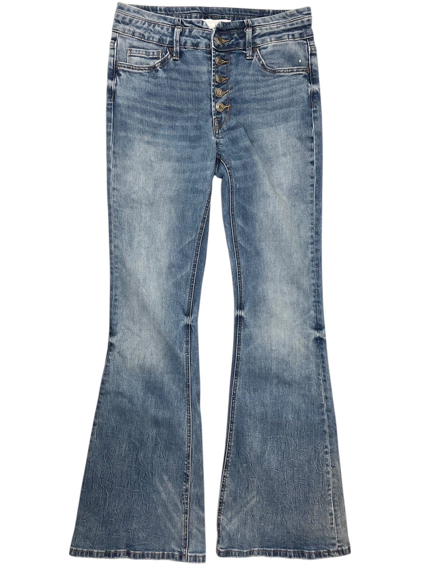 Jeans Flared By Vervet In Blue Denim, Size:6