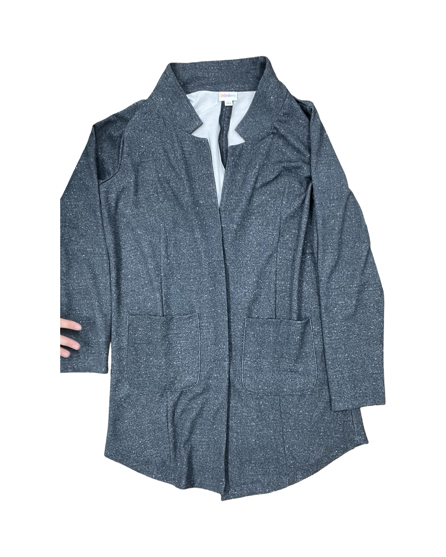 Sweater Cardigan By Lularoe In Grey, Size:L