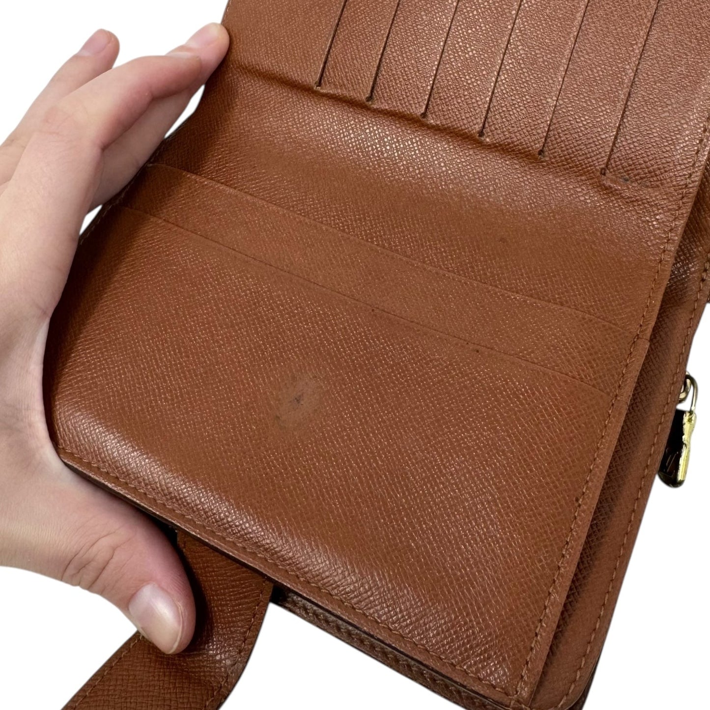 Porte Papier Bifold Wallet Luxury Designer By Louis Vuitton, Size: Medium