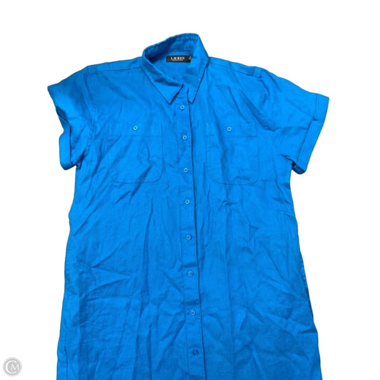 Dress Casual Maxi By Lauren By Ralph Lauren In Blue, Size: 10