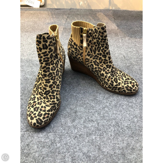 Shoes Heels Wedge By Toms In Animal Print, Size: 8.5