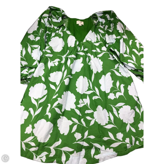 Dress Designer By Kate Spade In Blue & Green, Size: M