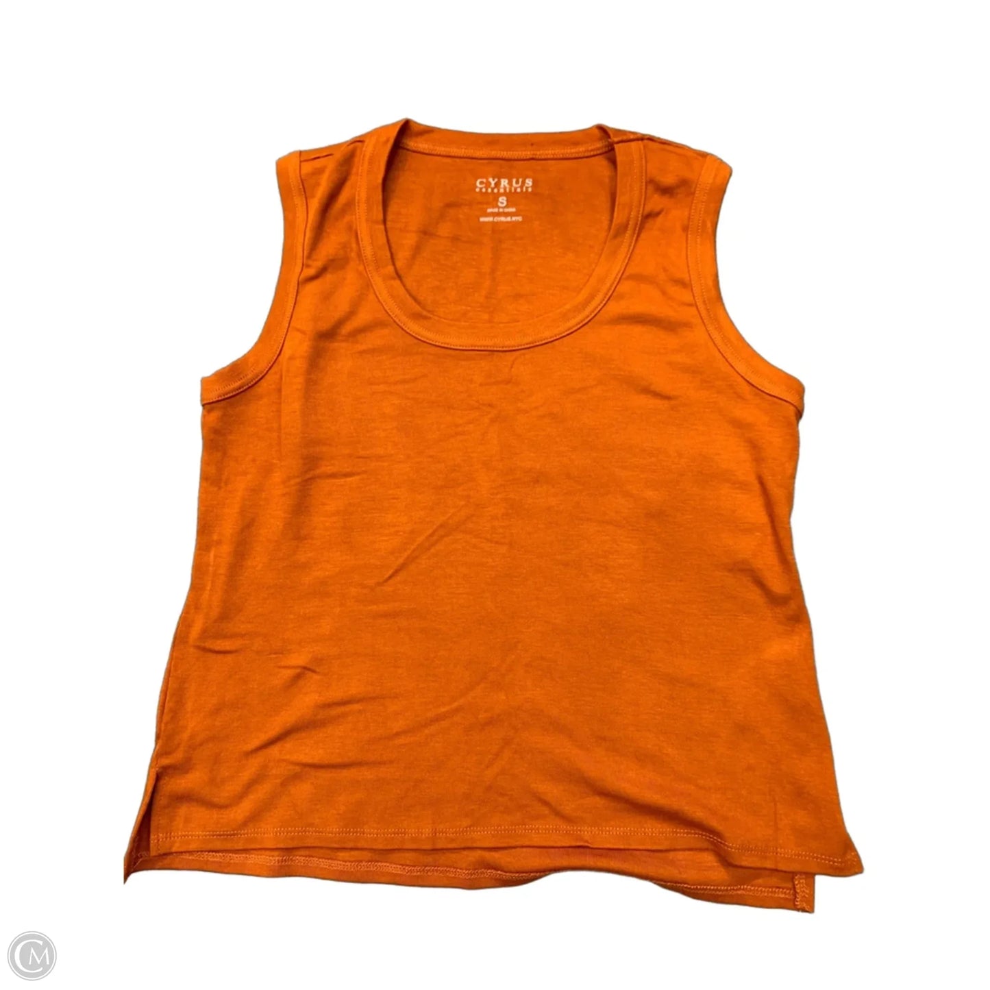 Top Sleeveless Basic By Cyrus In Orange, Size: S