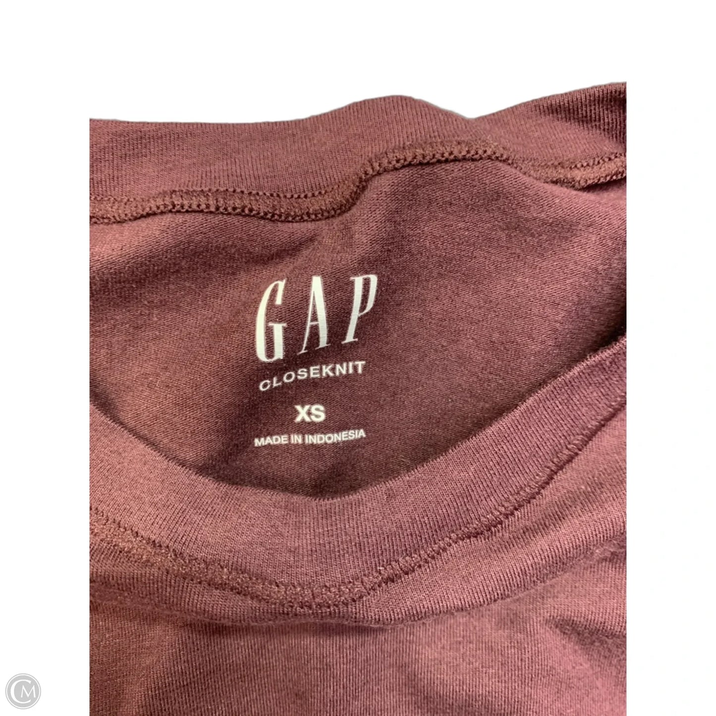 Top Short Sleeve Basic By Gap In Purple, Size: Xs