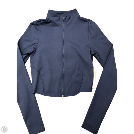 Athletic Top Long Sleeve Collar By Harmony Balance In Navy, Size: Xs