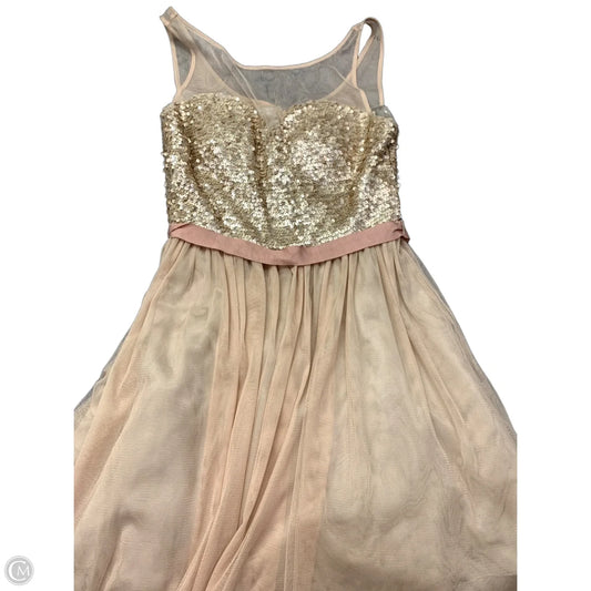 Dress Party Short By Adrianna Papell In Rose Gold, Size: 2