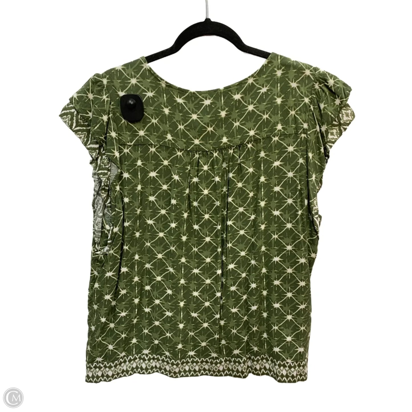 Top Short Sleeve By Time And Tru In Green, Size: Xxl