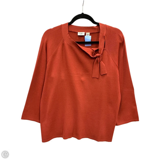 Sweater By Cato In Red, Size: 18