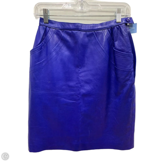 Skirt Luxury Designer By Yves Saint Laurent In Blue, Size: 6