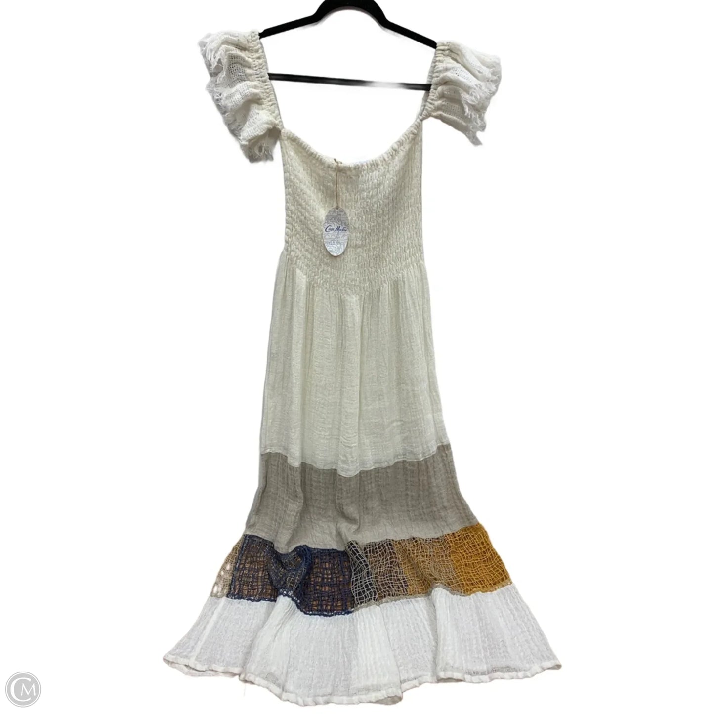 Dress Casual Maxi By Clothes Mentor In Cream & Grey, Size: S