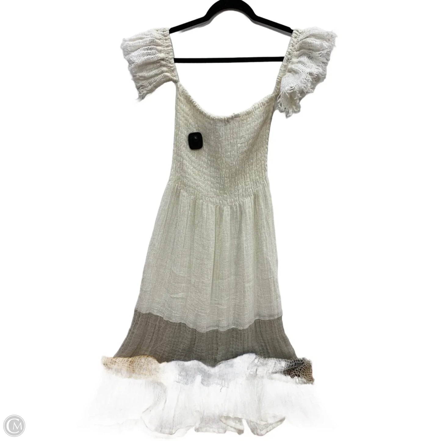 Dress Casual Maxi By Clothes Mentor In Cream & Grey, Size: S