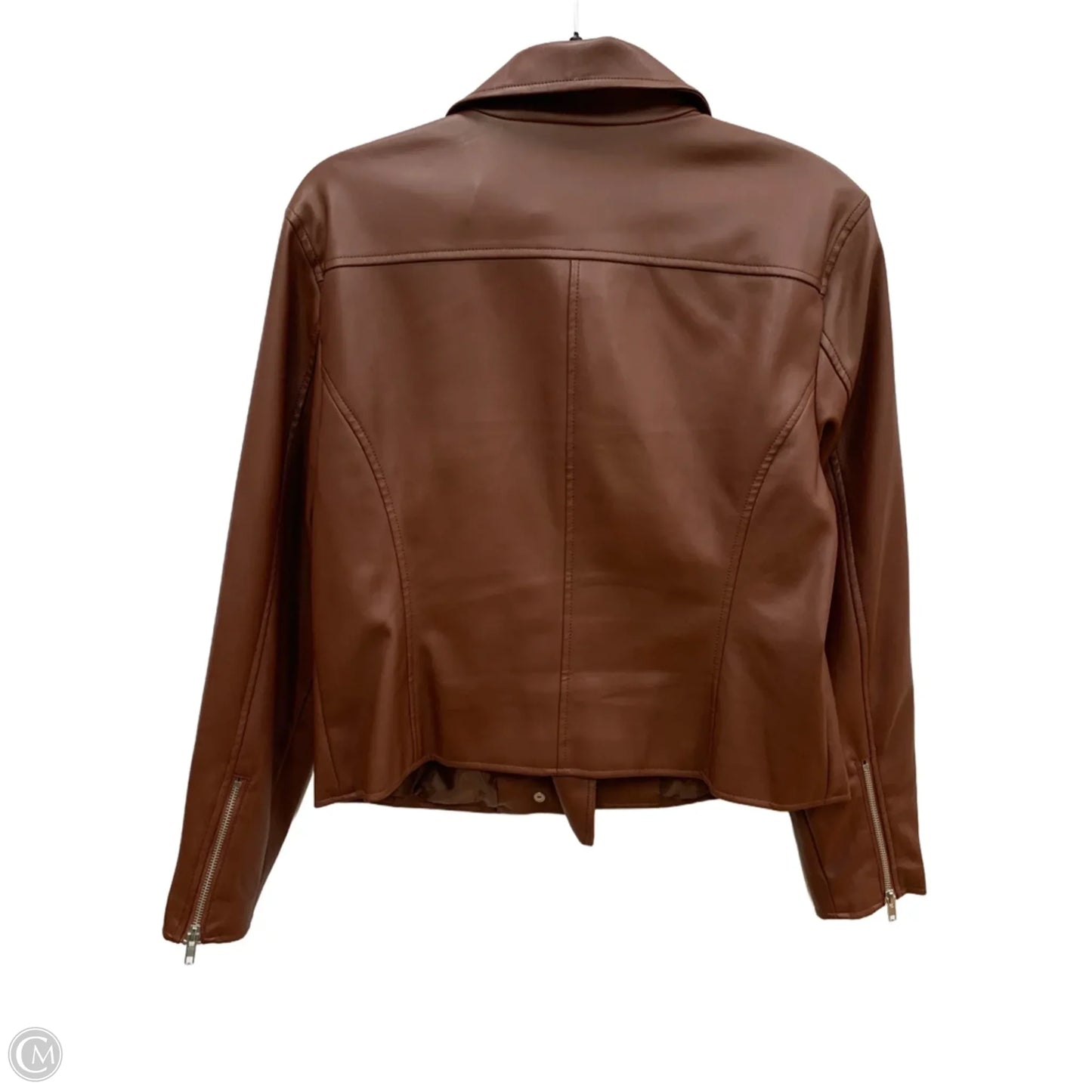 Jacket Moto By Inc In Brown, Size: L