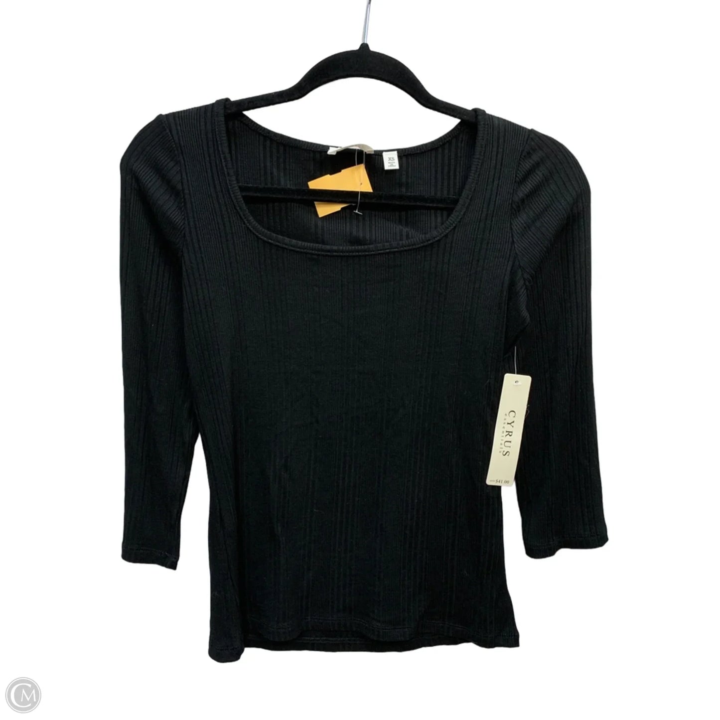 Top Long Sleeve By Cyrus In Black, Size: Xs